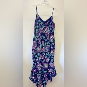 Sam Edelman floral high low mermaid style dress 8. New, never worn.